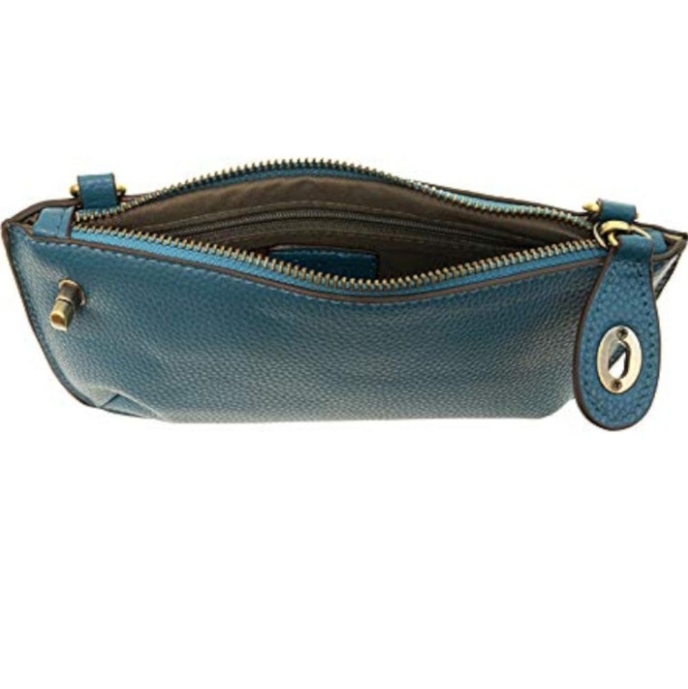 NWT- Joy Susan Mini Crossbody Wallet Clutch- Peacock Color - Picture 4 of 7